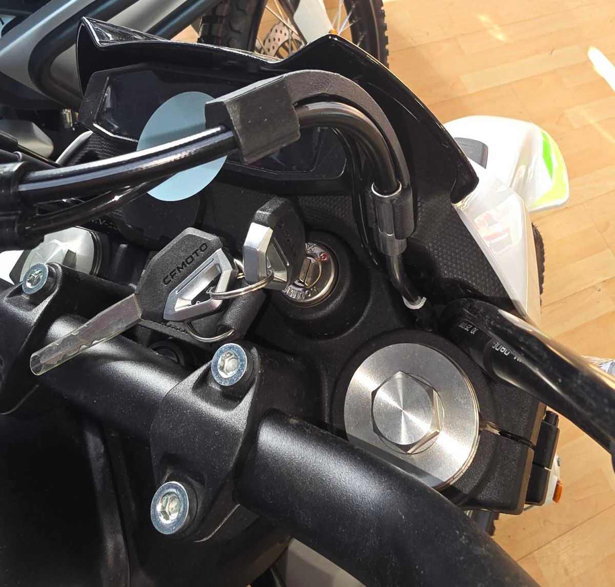Dashboard tube clip compatible with CF Moto 250 Dual 2026+