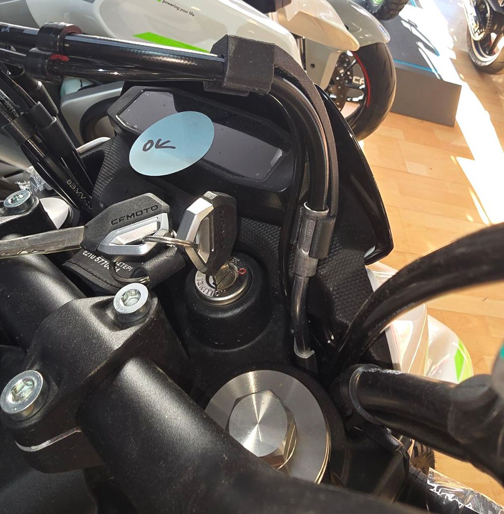 Dashboard tube clip compatible with CF Moto 250 Dual 2026+
