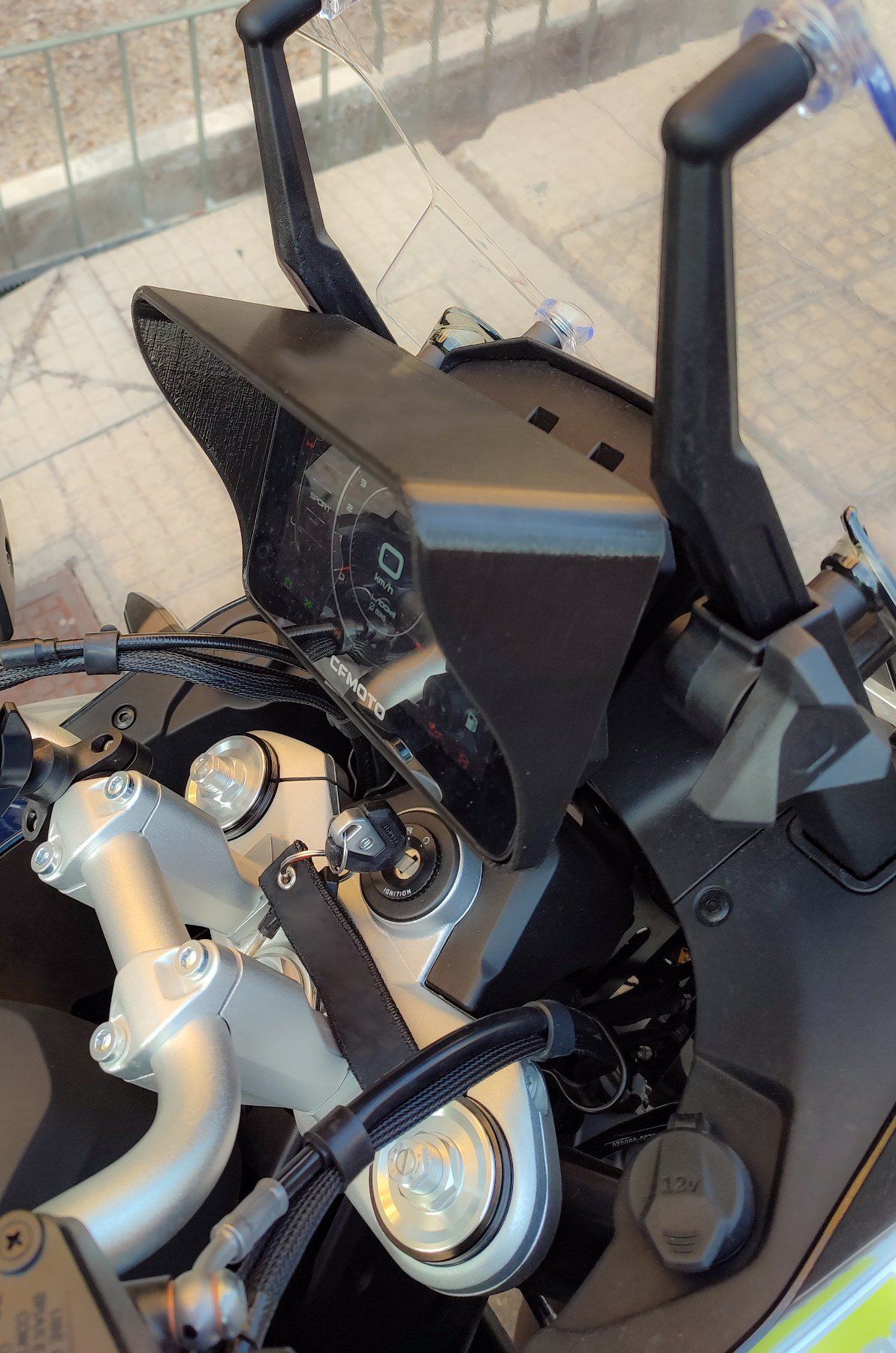 Dashboard cover with sunshade compatible with CF Moto 800MT Sport / Touring 2022-2024