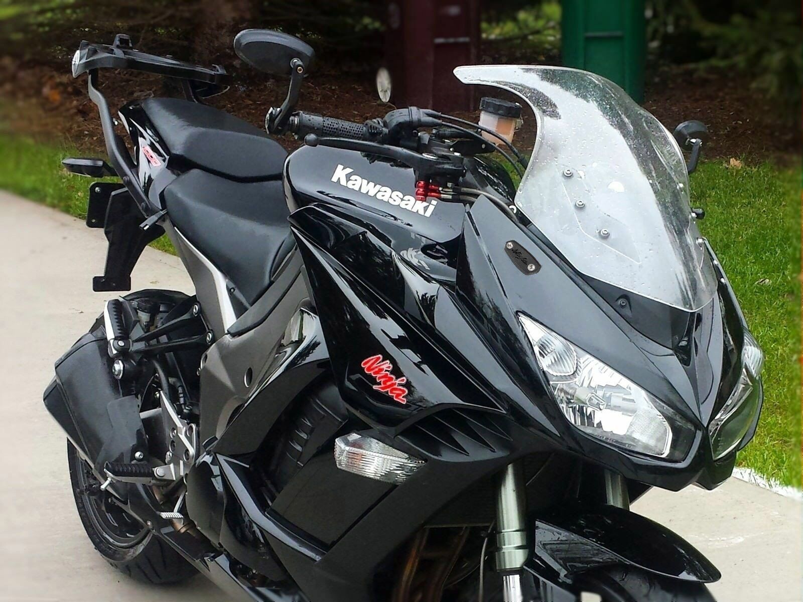 Mirror blanking plates compatible with Kawasaki Z1000SX (Ninja 1000) 2011-2019 / Ninja 1000SX 2020- / Ninja 400R-650R 2009-2016 / ER-6f 2009-2016