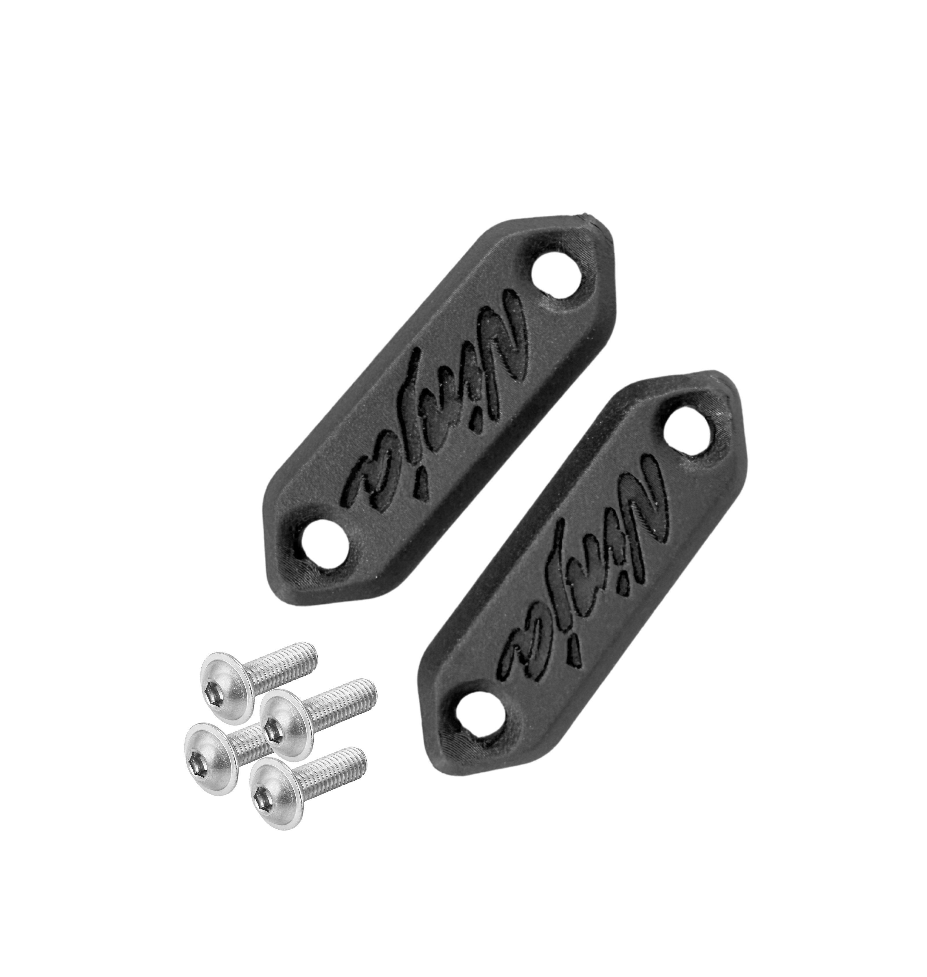 Mirror blanking plates compatible with Kawasaki ZX-6R / ZX-636 2009-2018