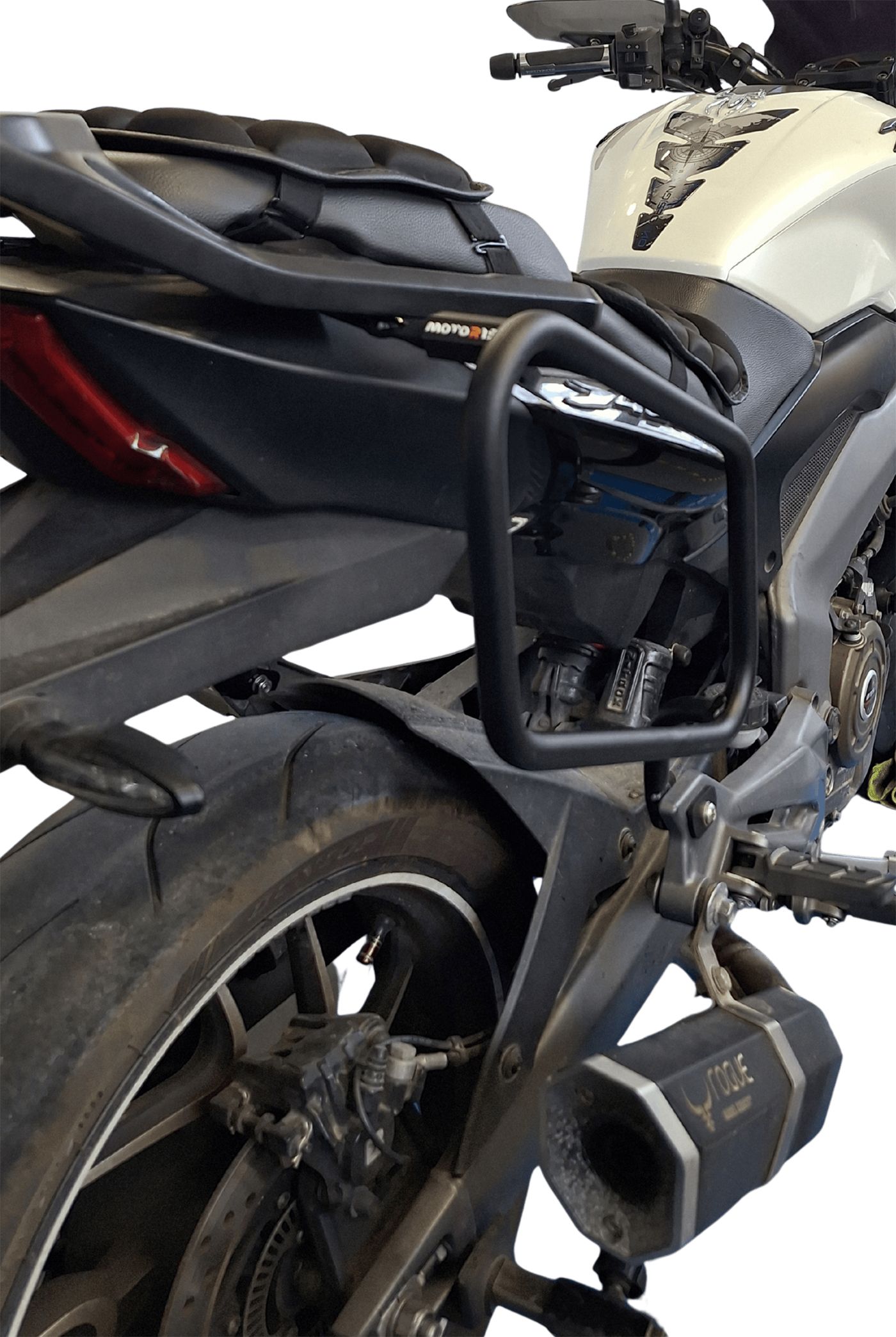 Soft bags side rack compatible with Bajaj Dominar 400 2017-2019
