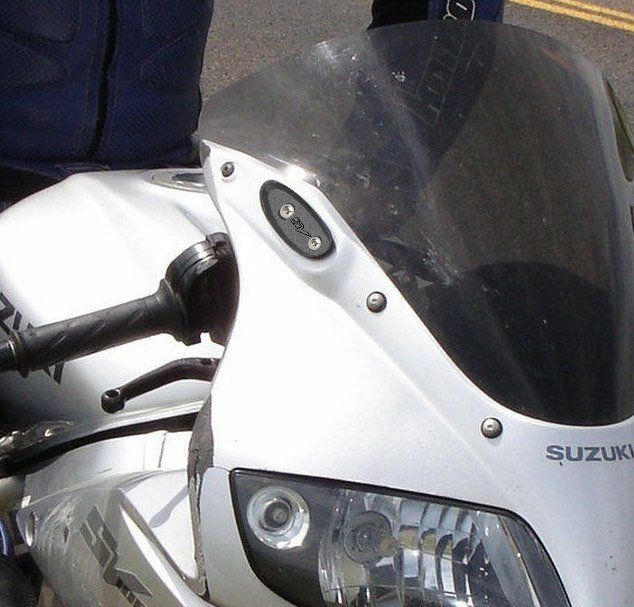 Mirror blanking plates compatible with Suzuki SV1000 2003-2007