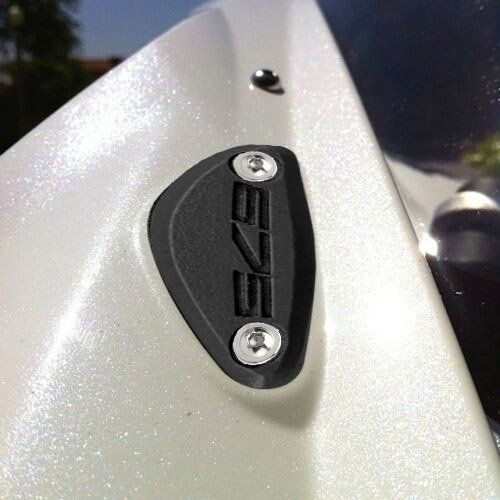 Mirror blanking plates compatible with Triumph Daytona 675 2013-2018 / 675R 2014-2016