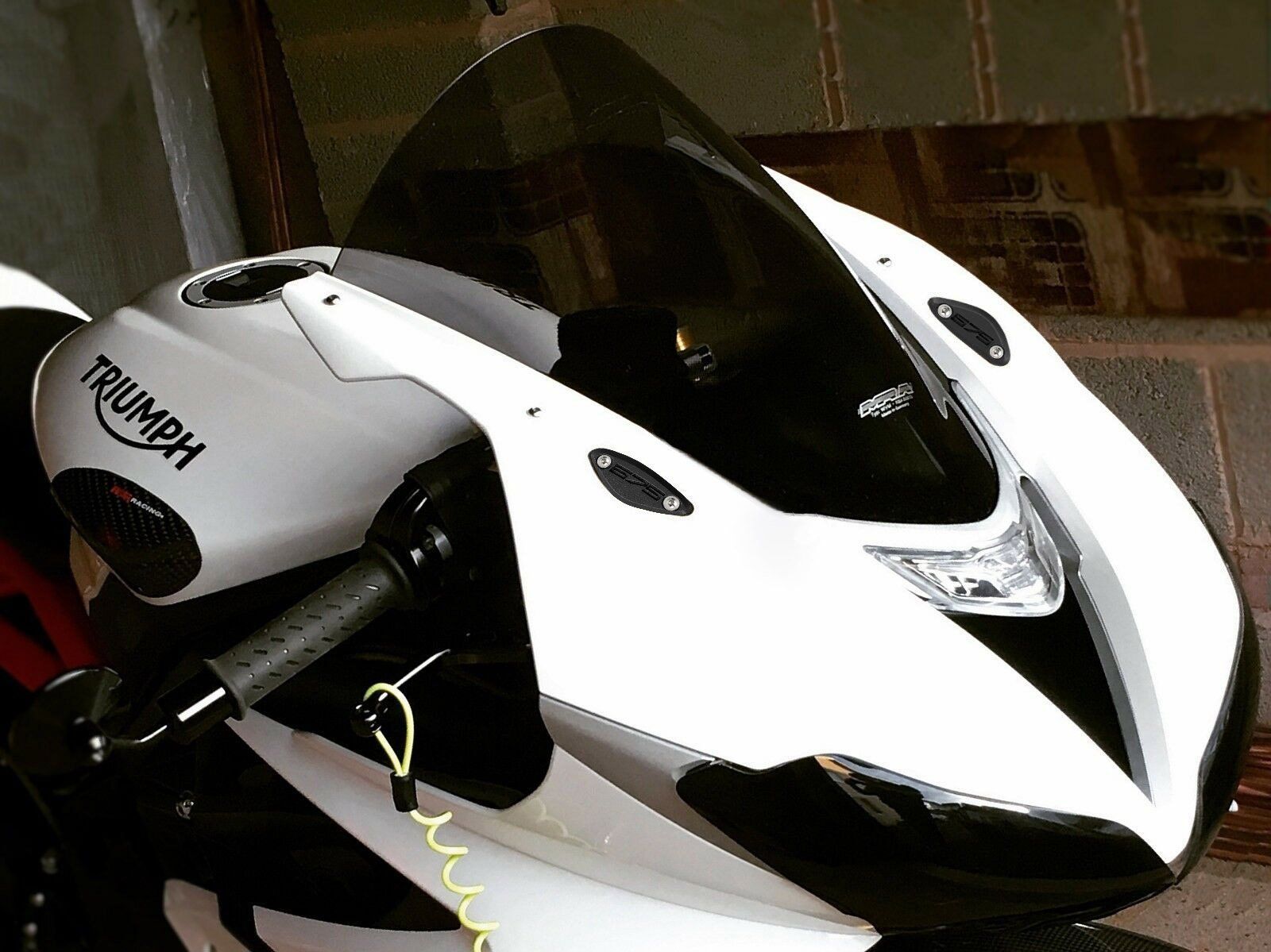 Mirror blanking plates compatible with Triumph Daytona 675 2013-2018 / 675R 2014-2016