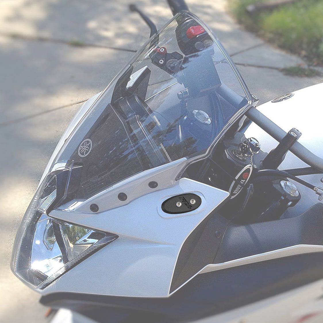 Mirror blanking plates compatible with Yamaha Fazer FZ6 2006-2009