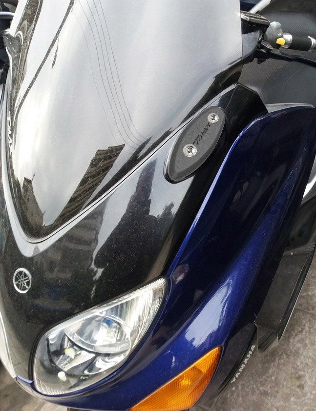Mirror blanking plates compatible with Yamaha T-Max 500 2001-2007