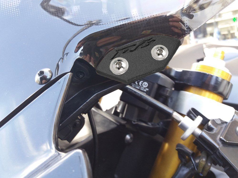 Mirror blanking plates compatible with Yamaha YZF-R6 2006-2016