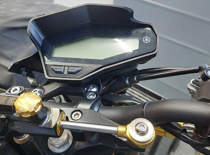 Dashboard cover with sunshade compatible with Yamaha MT-09 2014-2020