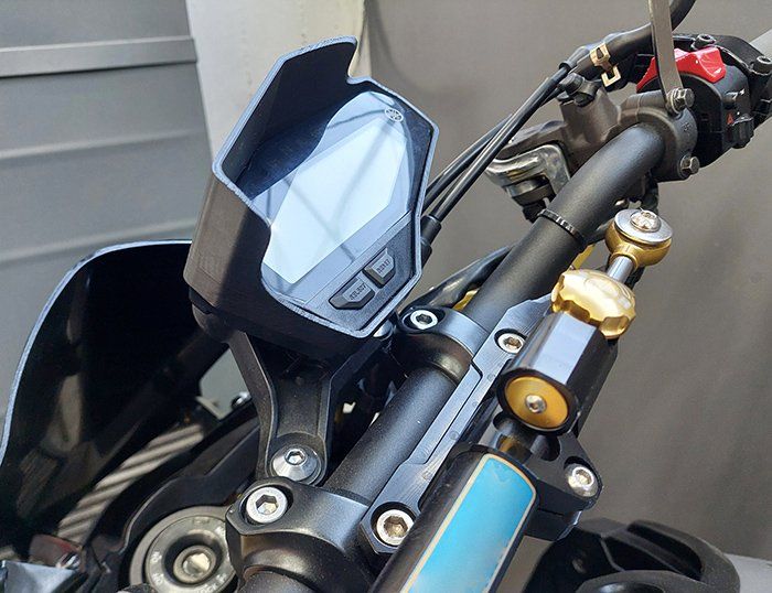 Dashboard cover with sunshade compatible with Yamaha MT-09 2014-2020