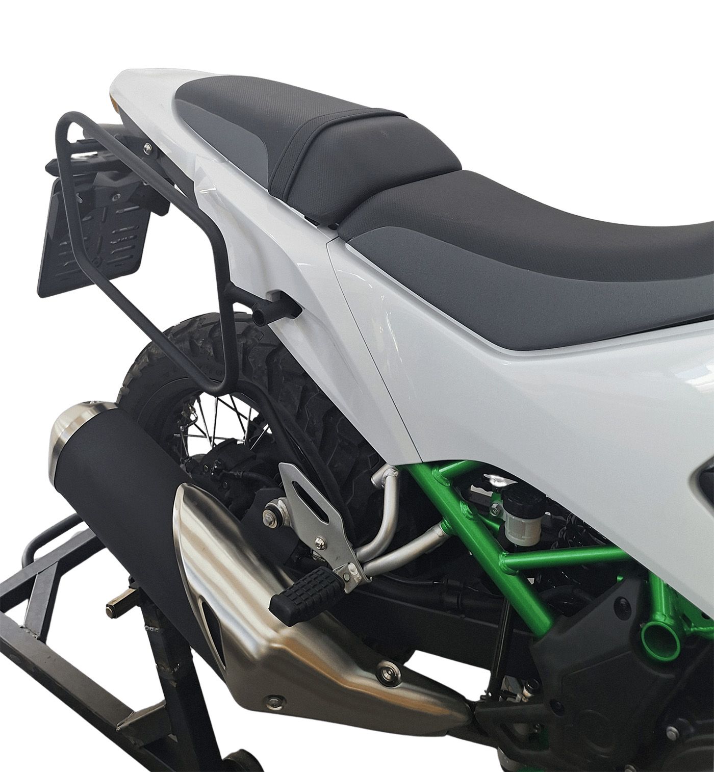 Soft bags side rack compatible with Kawasaki KLE 500 2026+