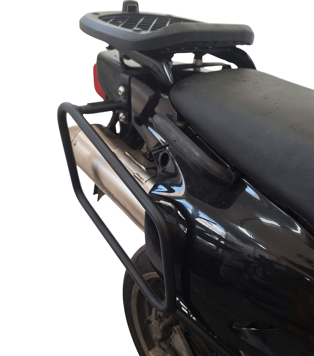Soft bags side rack compatible with Kawasaki KLR 650 1987-2007