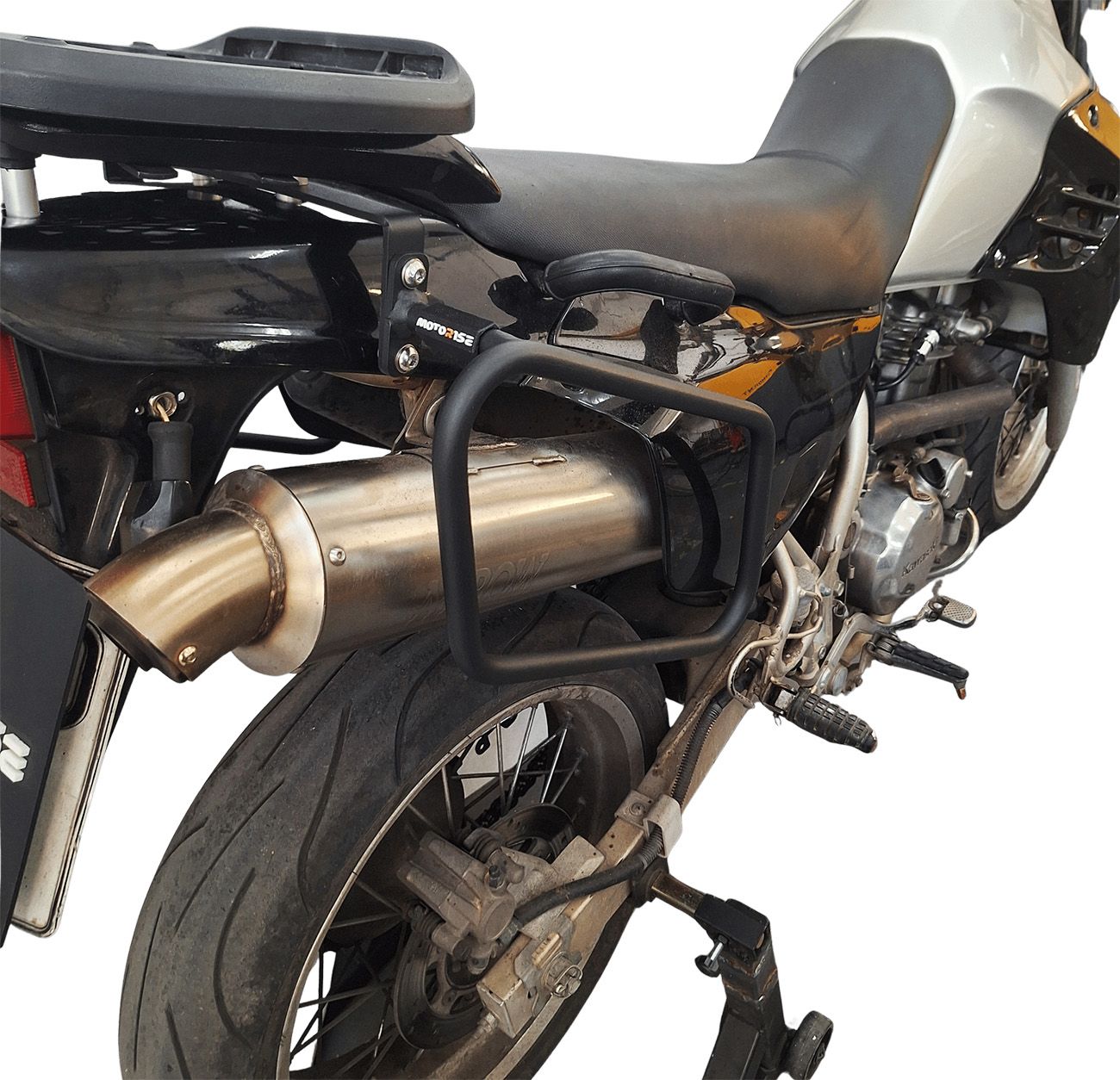 Soft bags side rack compatible with Kawasaki KLR 650 1987-2007