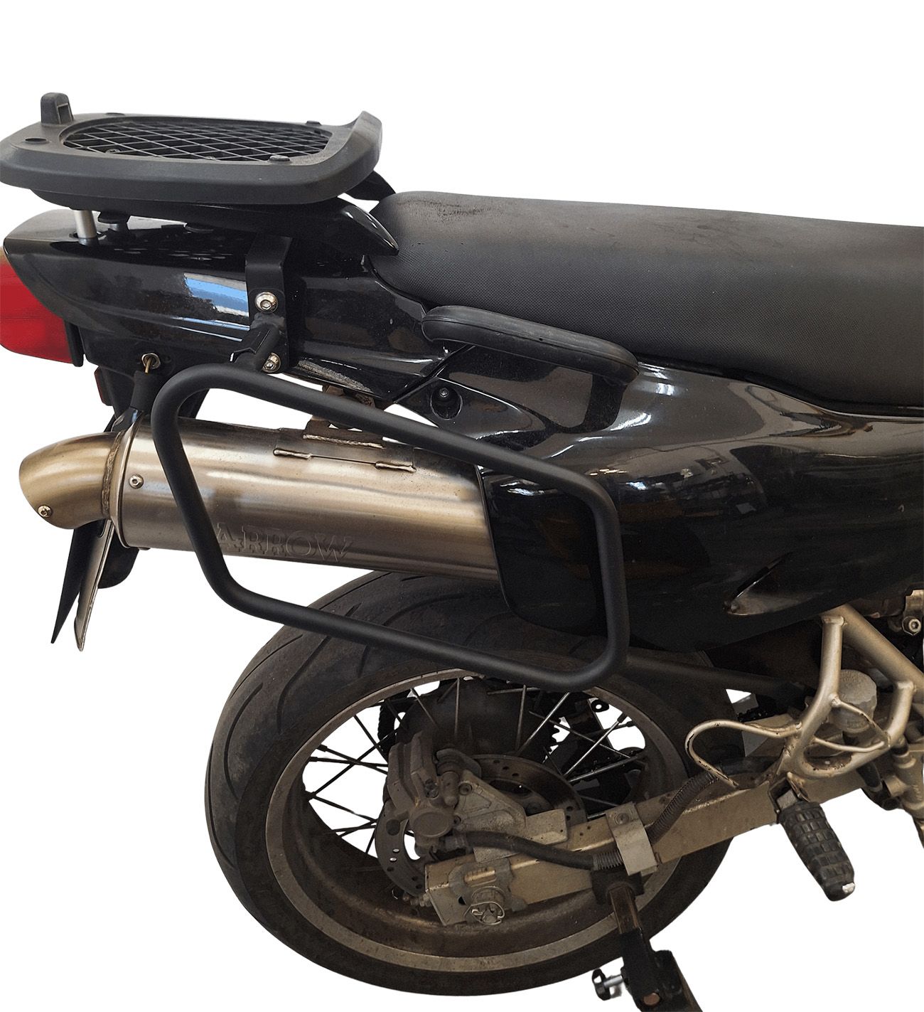Soft bags side rack compatible with Kawasaki KLR 650 1987-2007