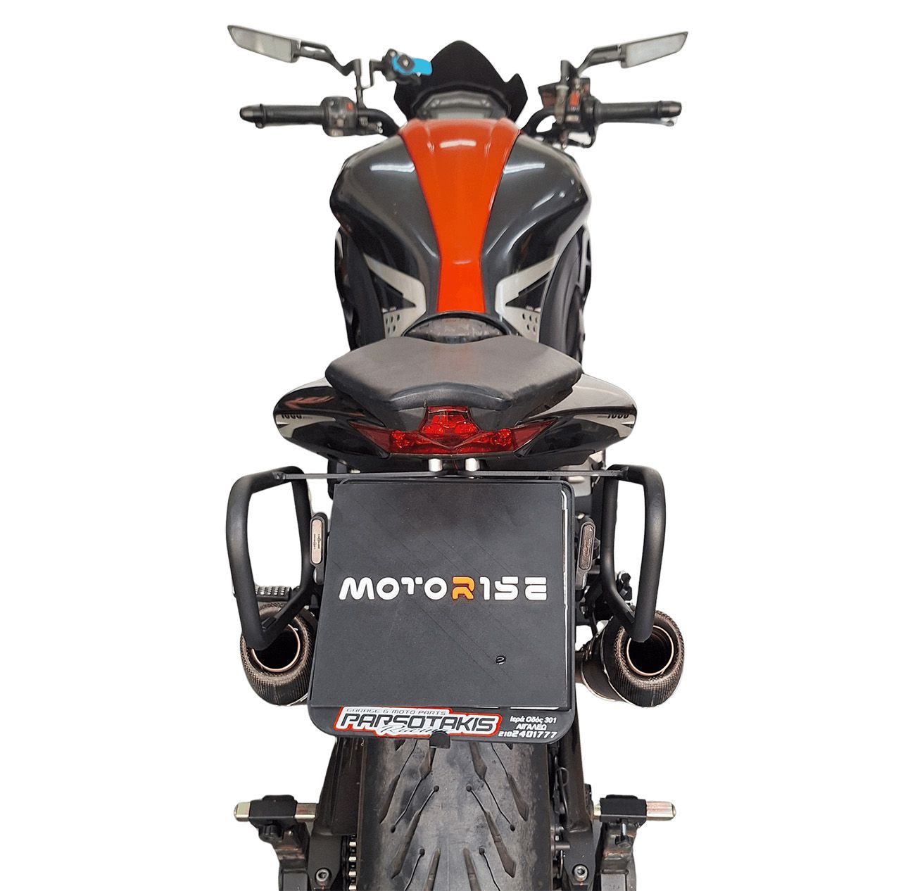 Soft bags side rack compatible with Kawasaki Z1000 2010-2013