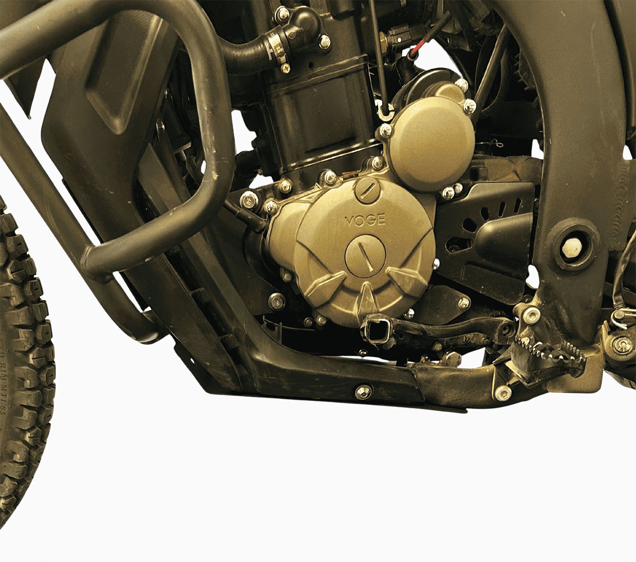 Skid plate compatible with Voge 300 Rally 2023-2026